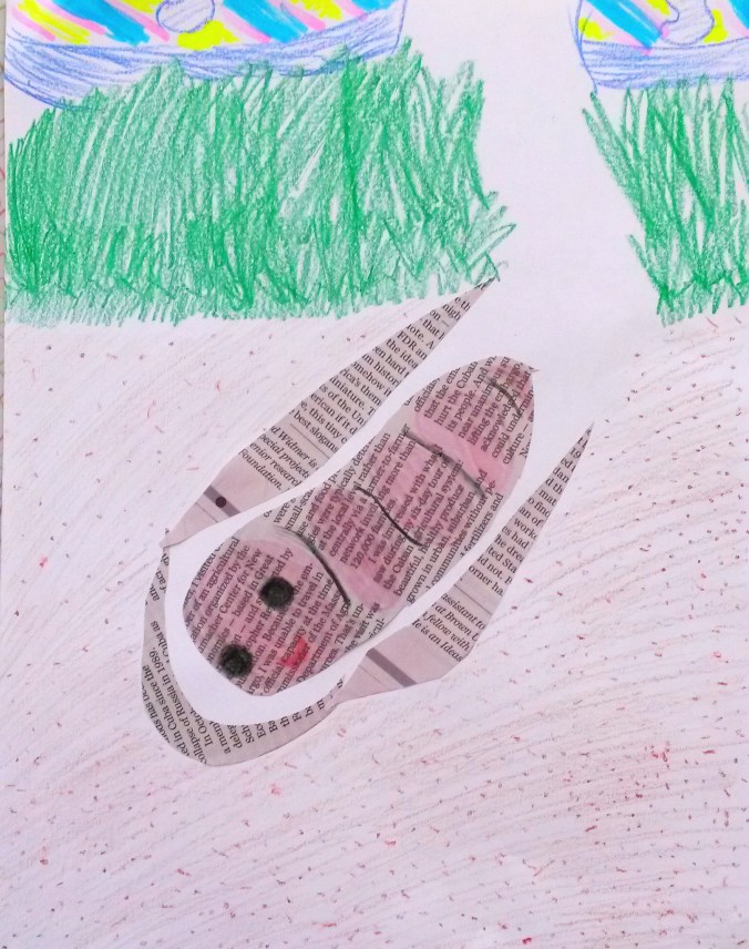 Worm Digging in Earth by Harriet McAllister